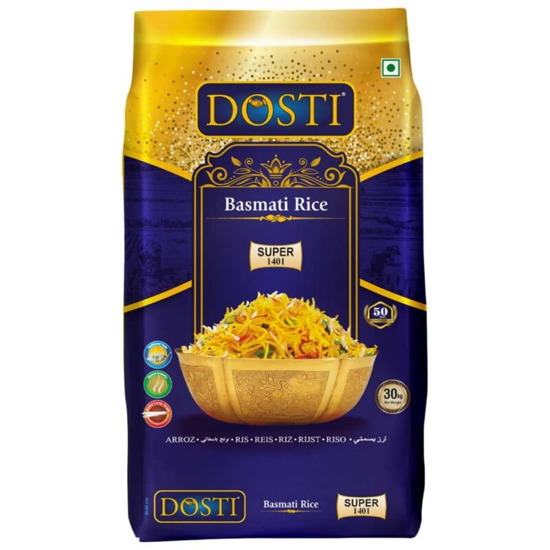 1401 Super Basmati Rice 30kg Pack Manufacturers & Exporter